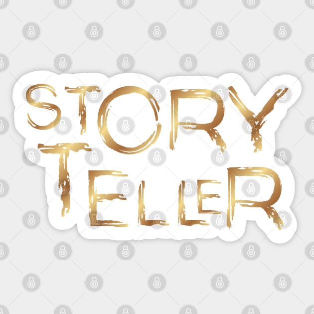 Storyteller Gold 2 Sticker by PetraKDesigns